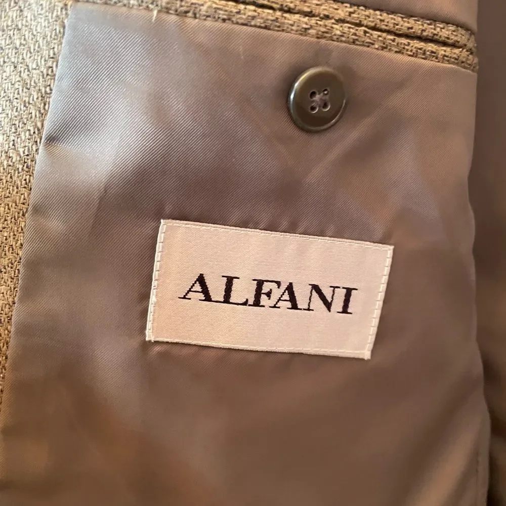 Vintage Classic Greenish Tweed Blazer 42R by Alfani